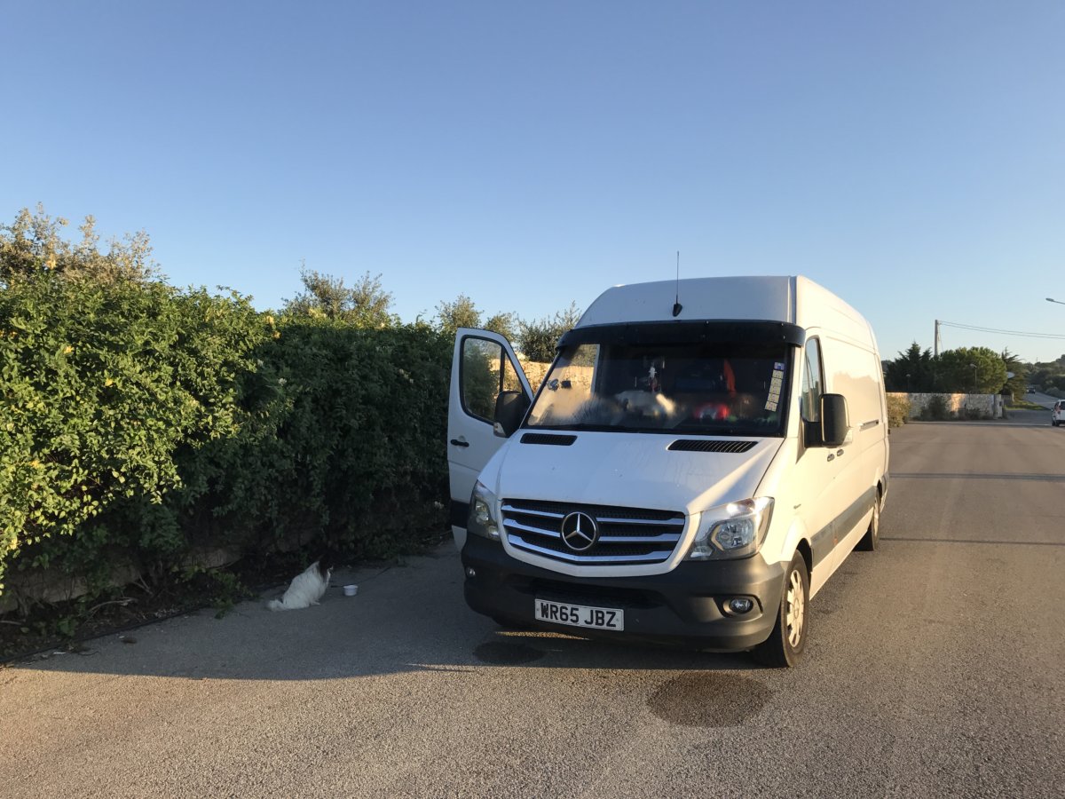 Man and Van load from Puglia, Italy
