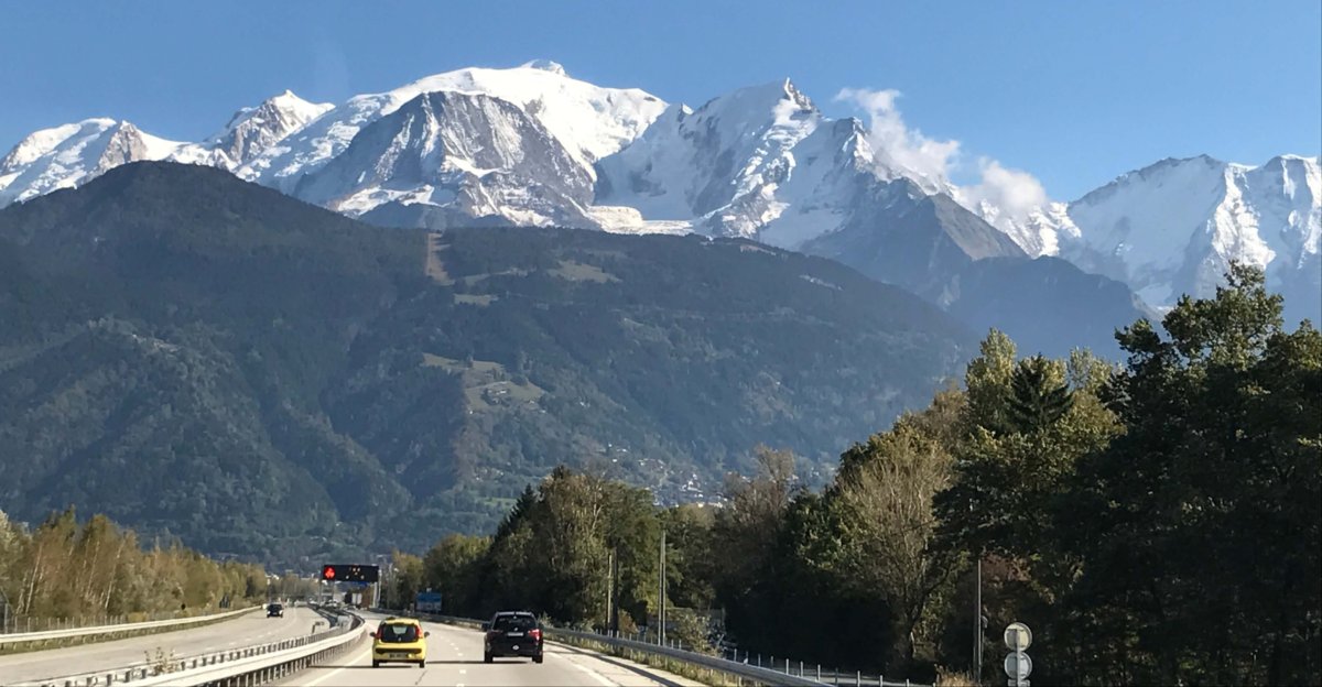Transport through Mont Blanc