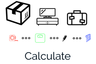 Know the volume of what you want to send to Italy 3. Measure all items and weigh what can be weighed. Record the details