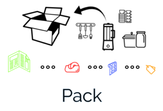 Packing for relocation to Italy 1. Pack in suitable boxes, cartons or bags. Seal and label the items