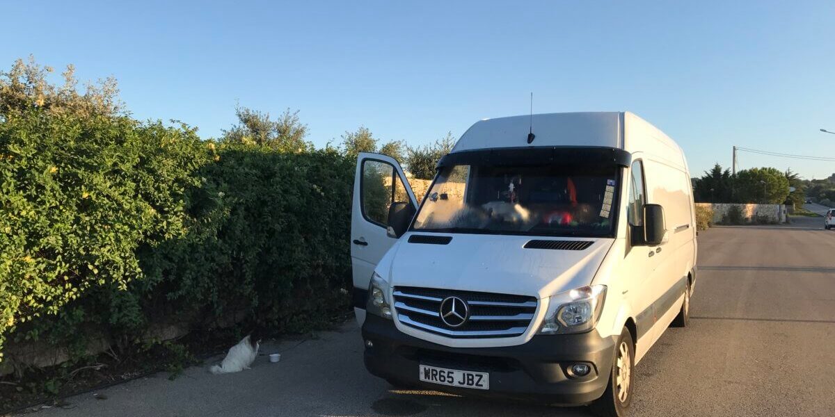 Man and Van load from Puglia, Italy